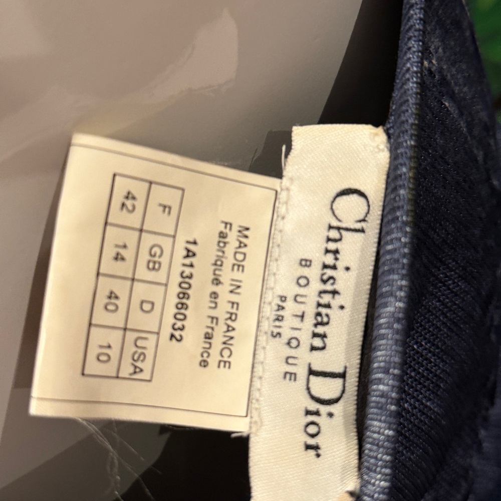 Dior Blue Patchwork Denim Dress - Picture 5 of 11